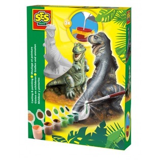 SES Ģipša liešana un krāsošana - Dinozaurs T-Rex (1 gab.)