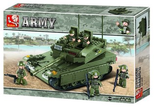 Sluban Militārais Tanks Army M38-B0305 Konstruktors (1 gab.)
