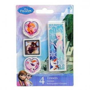 DISNEY FROZEN DZĒ&Scaron;GUMIJU KOMPLEKTS 4 DAĻU (24 gab.)