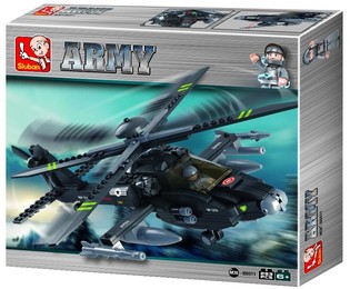 Sluban Apache kaujas helikopters M38-B0511 (1 gab.)