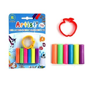 Plastilīns 50g + Formiņa uz kartes (24 gab.)