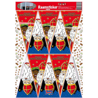 Sinterklaas Logu Uzlīmes (12 gab.)