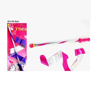 Mažorešu nūjiņa ar lentu Twirling, 51 cm (24 gab.)