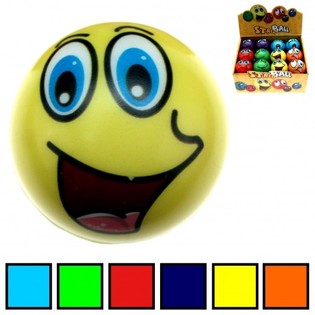 Smiley PU Stresa Bumbiņu Displejs (24 gab.)