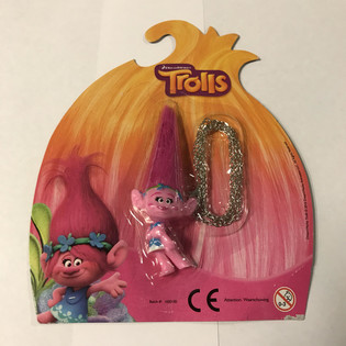 Troļļu figūriņa uz ķēdītes uz kartītes (12 gab.)
