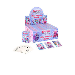 MINI SPĒĻU KĀRTIS &ndash; MODELIS: SUPER GIRLS DISPLEJĀ (24 gab.)