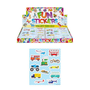 FUN STICKERS uzlīmes – MODELIS: TRANSPORTLĪDZEKĻI (120 gab.)