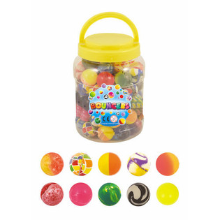 Lēkājo&scaron;ās Bumbiņas Mix Design &Oslash;3,5 cm Traukā (72 gab.)