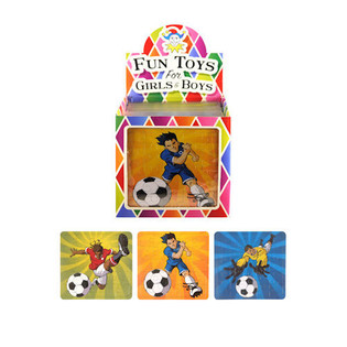 PUZLE &ndash; FUTBOLISTI, 13 x 12 cm DISPLEJĀ (108 gab.)