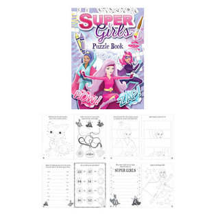 SUPER GIRLS PUZĻU GRĀMATA (48 gab.)