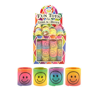 MINI SMILEY SPIRĀLES &Oslash;3.5 CM DISPLEJĀ (60 gab.)