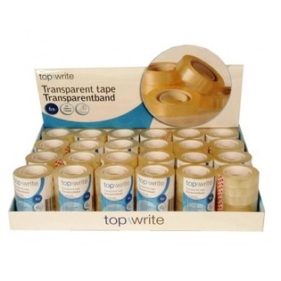 TOPWRITE - 6 RULĻI CAURSPĪDĪGAS LĪMLENTES DISPLEJĀ (24 KOMPLEKTI PA 6)