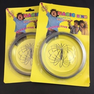 Maģiskie Gredzeni / Flow Rings - Kinetiskais 3D Maģiskais Gredzens - MULTI COLOR | UZ KARTES (12 gab.)