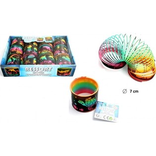 Lielas Atsperes Slinky Jūras Dzīvnieki Ø7cm Displejā (12 gab.)