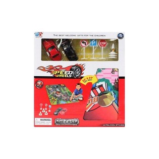 DIE CAST MA&Scaron;ĪNU KOMPLEKTS AR ROTAĻU PAKLĀJU (6 gab.)