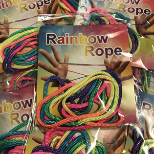 RAINBOW ROPE - Daudzkrāsainas varavīksnes virvītes (12 gab.)