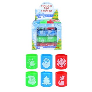 MINI ZIEMASSVĒTKU SPIRĀLES &Oslash;3,5 CM DISPLEJĀ (60 gab.)
