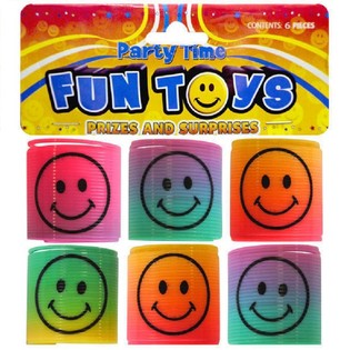 6 GAB. MINI SMILEY SPIRĀLES Ø3.5 CM MAISIŅĀ (6 MAISIŅI)