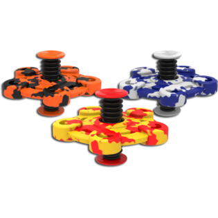 SPRINGING FLIP SPINNER - Ar Apdruku | KRĀSU MIKSS (10 gab.)