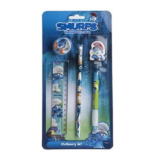 5 daļu Smurfu kancelejas piederumu komplekts (12 gab.)