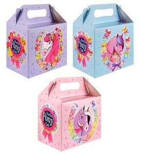 Bērnu izvēlnes kaste – Poniji – 14 x 9,5 x 18 cm (6 gab.)