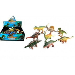 DINOZAURU MIKSĒJUMS, APTUVENI 17 CM AUGSTI DISPLEJĀ (16 gab.)