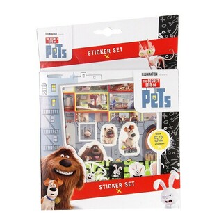Uzlīmju komplekts SECRET LIFE OF PETS 52 detaļas (12 gab.)