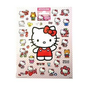 Lielas Hello Kitty uzlīmju lapas, 20x16 cm (10 gab.)