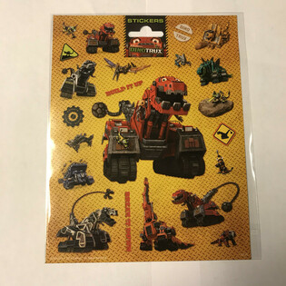 Lielas Dinotrux uzlīmju loksnes, 20x16 cm (10 gab.)