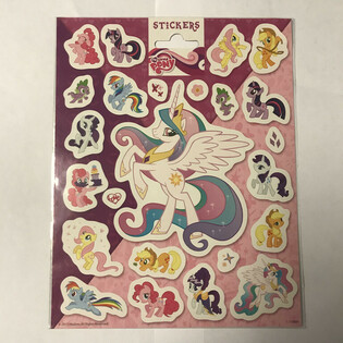Lielas My Little Pony uzlīmju lapas, 20x16 cm (10 gab.)