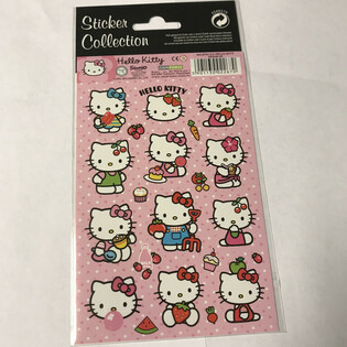 UZLĪMES: HELLO KITTY, Izm. 20 x 10 cm (10 gab.)