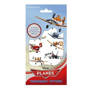 TETOVĒJUMI &ndash; DISNEY LIDMA&Scaron;ĪNAS (PLANES) PAGAIDU TETOVĒJUMI, Izm. 20 x 10 cm (10 gab.)