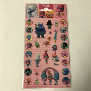 Uzlīmju Lapa TROLLS - 20 x 10 cm (10 gab.)