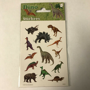UZLĪMJU LOKSNES: DINOZAURI, 16 x 9 cm (10 gab.)