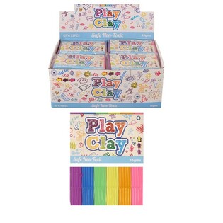 Plastilīns 6 krāsas (35g) - Displejā (72 gab.)