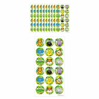 FUN STICKERS – DŽUNGĻI, 18 UZLĪMES LOKSNĒ (10 gab.)