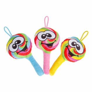 Plīša konfektes uz kociņa - 18 cm (24 gab.)