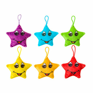 PRIECĪGAS PLĪŠA ZVAIGZNĪTES - 12 cm (24 gab.)
