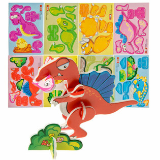 3D Dinozauru puzles (48 gab.)