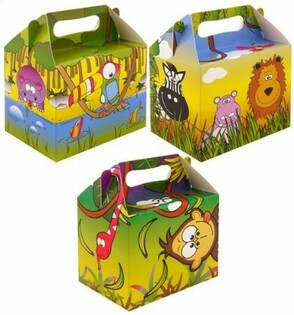 Bērnu komplekta kārba &ndash; Džungļi &ndash; 14 x 9,5 x 18 cm (12 gab.)