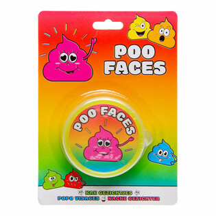 Smiley Poo Sejiņu Slime Putty uz Kartītes (12 gab.)