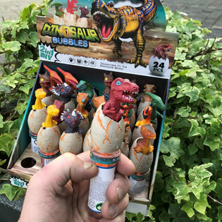 3D Dinozauru ziepju burbuļu nūjiņas (24 gab. displejā)
