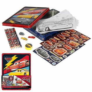 DISNEY CARS 3D Rado&scaron;ais Komplekts Metāla Kārbā (12 gab.)