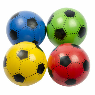 FUTBOLA BUMBAS - 23CM - DAŽĀDAS KRĀSAS (10 gab.)