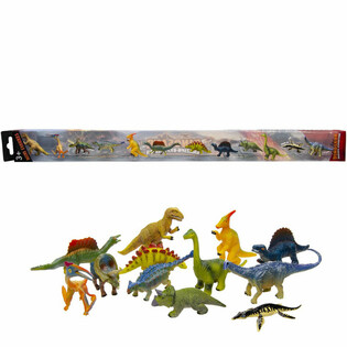ANIMAL WORLD &mdash; DINOZAURU FIGŪRIŅU MIKSĒJUMS (12 gab.)