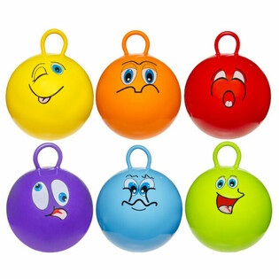 Lēkājamā bumba - SMILEY - Diametrs: 46 cm (6 gab.)