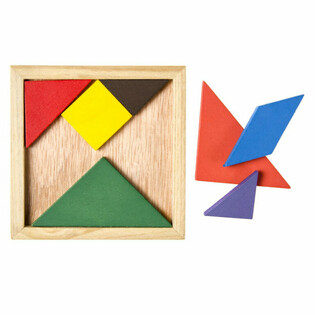 Koka Tangram puzļu komplekts (12 gab.)