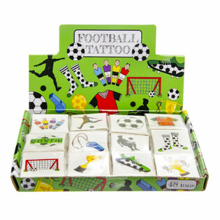 Fun tetovējumi „Futbols” - Displejs ar 48 paciņām (12 tetovējumi paciņā)