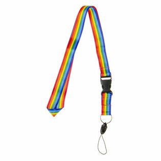 Varavīksnes kakla saite / Lanyard - 50 gab.