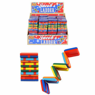 RETRO TOYS - Koka Jēkaba kāpnes displejā (24 gab.)